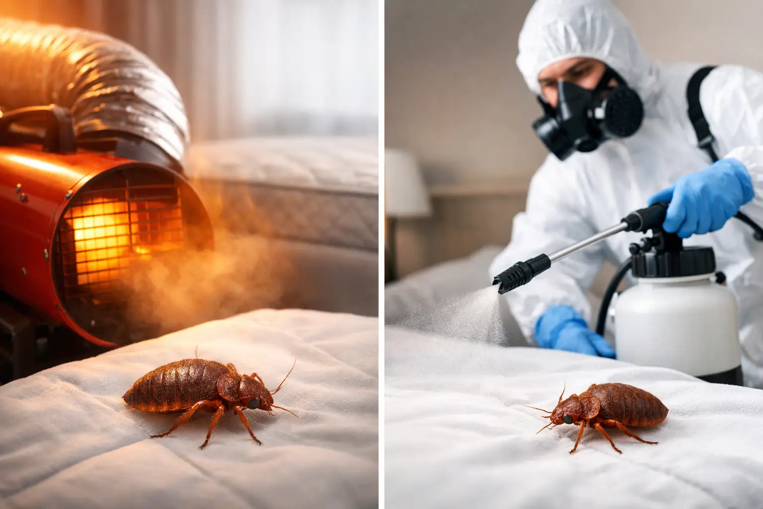 Heat Treatment vs Spray Bed Bugs